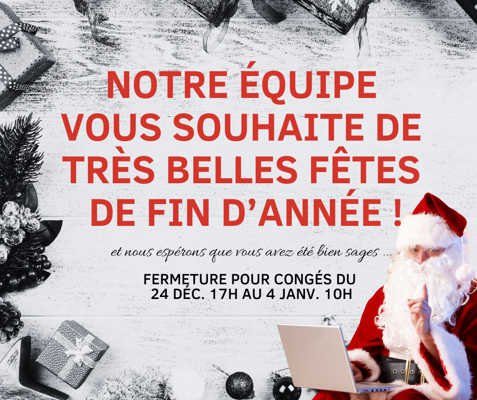 Repos bien mérité pour vos lutins-informaticiens